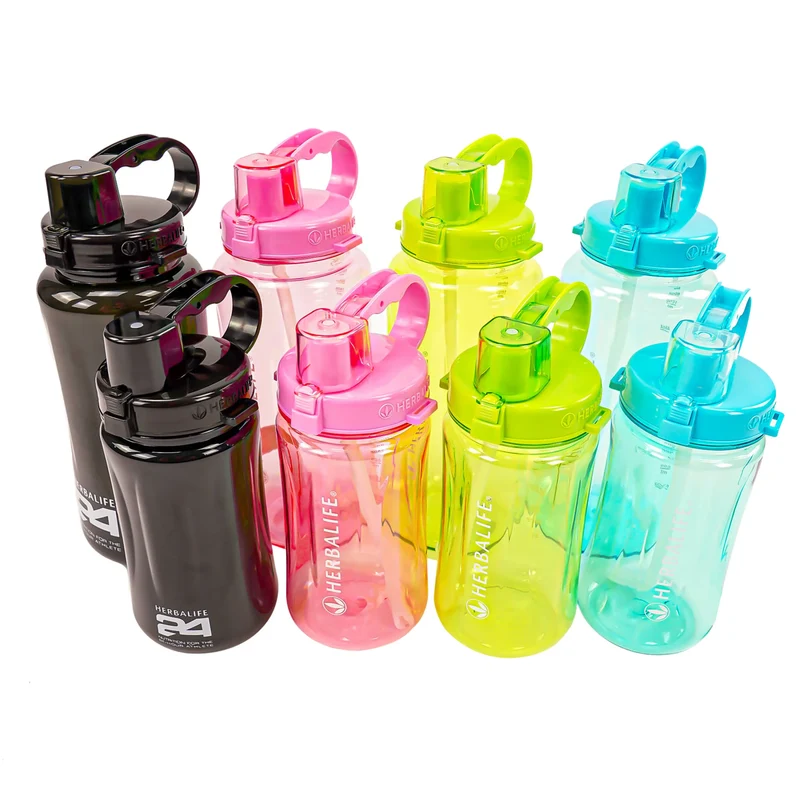 Wasserflasche/Shaker Big-Size 1000/2000ml, mit Skalierung, verstärkter Dichtungsring