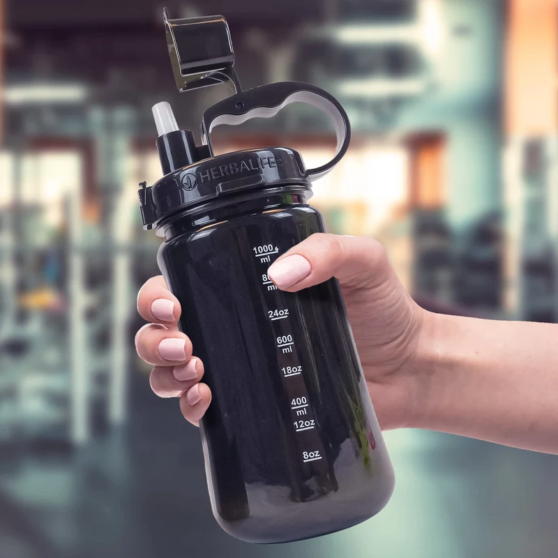 Wasserflasche/Shaker Big-Size 1000/2000ml, mit Skalierung, verstärkter Dichtungsring