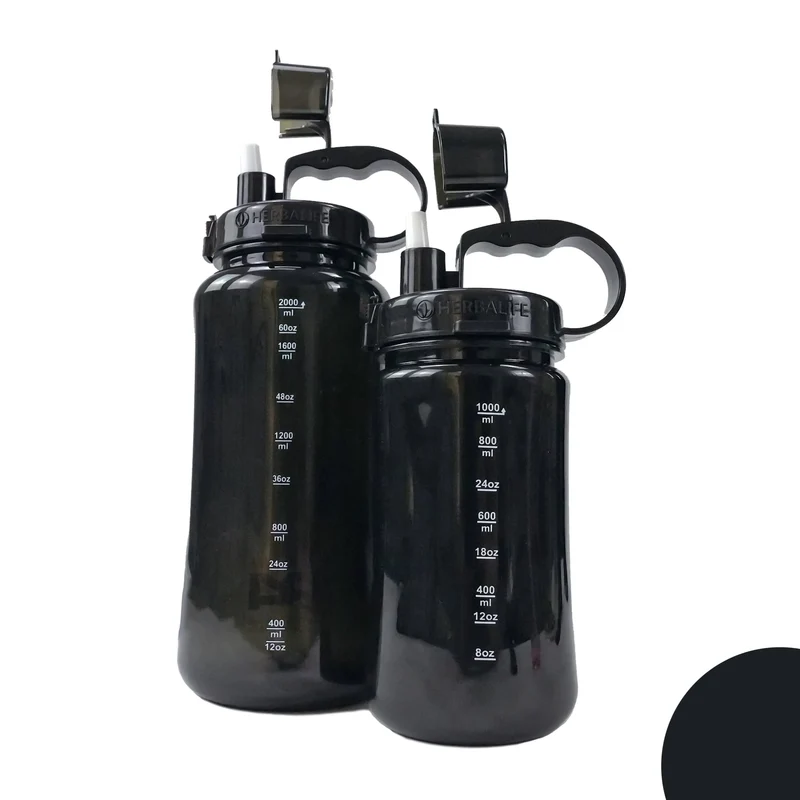 Wasserflasche/Shaker Big-Size 1000/2000ml, mit Skalierung, verstärkter Dichtungsring
