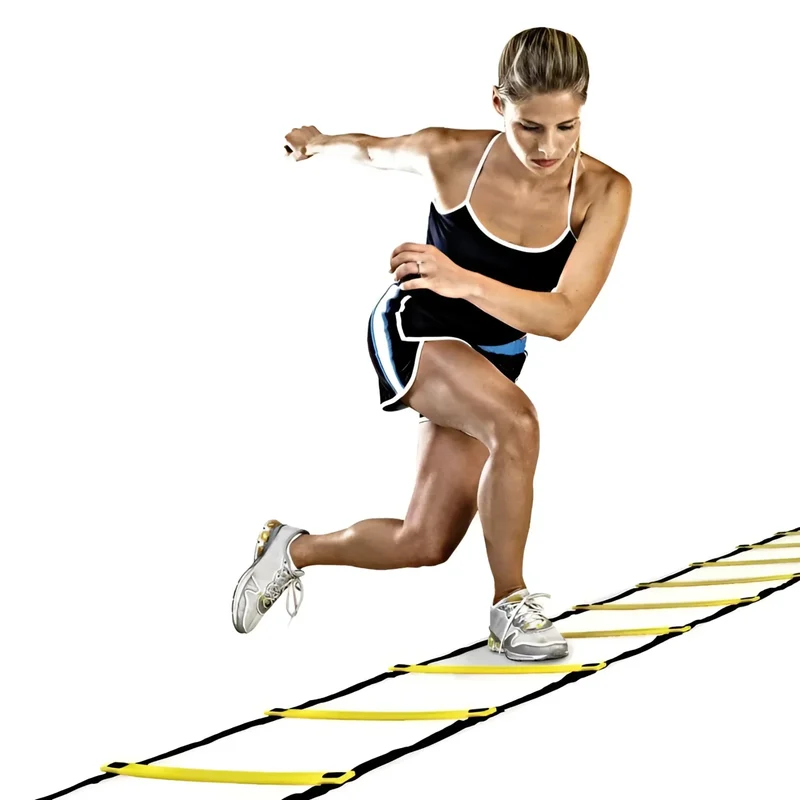 Agility Trainingsleiter – Verstellbare Koordinationsleiter für mehr Schnelligkeit, Reaktion und Fitnessbis zu 9 Meter