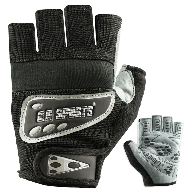 Unisex Fitness Handschuhe Verschiedene Varianten, flexibler Klettverschluss, verstärkte Handflächen, mit Grip-Protektoren