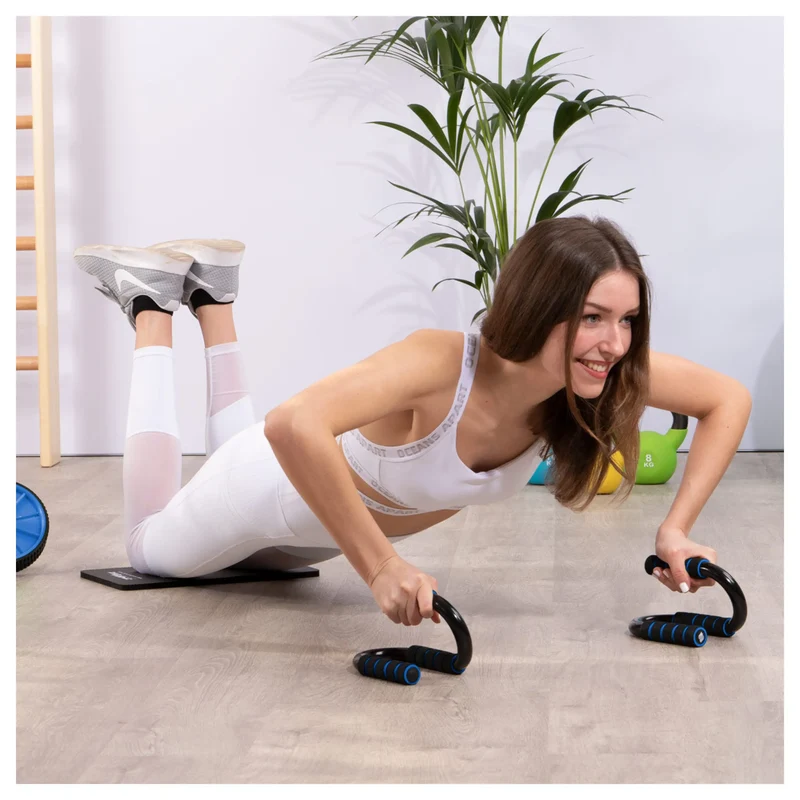 Push-up Griffe aus Aluminium, Anti-Rutsch-Beschichtung