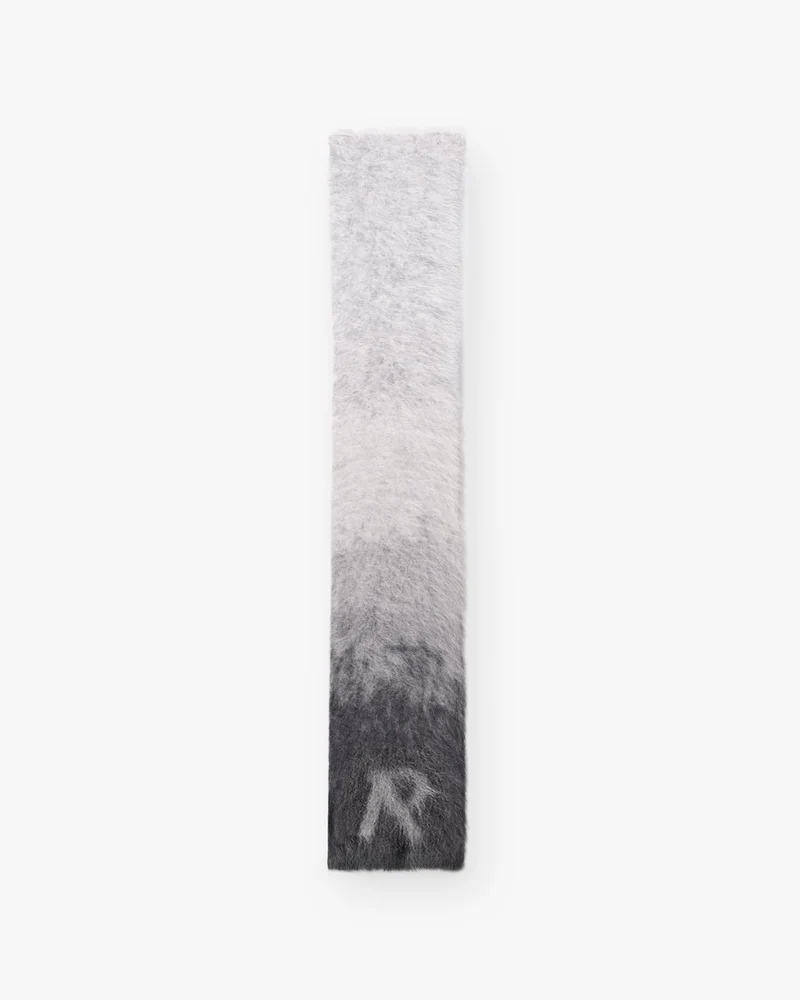 Ombre Knit Scarf - Light Grey