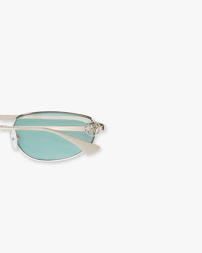 Slim Aviator Sunglasses - Silver Matcha