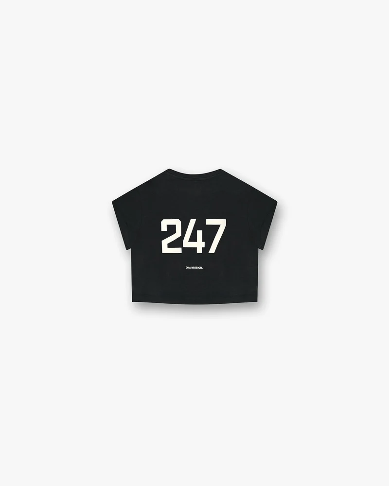 247 Micro Cap Sleeve T-Shirt - Black