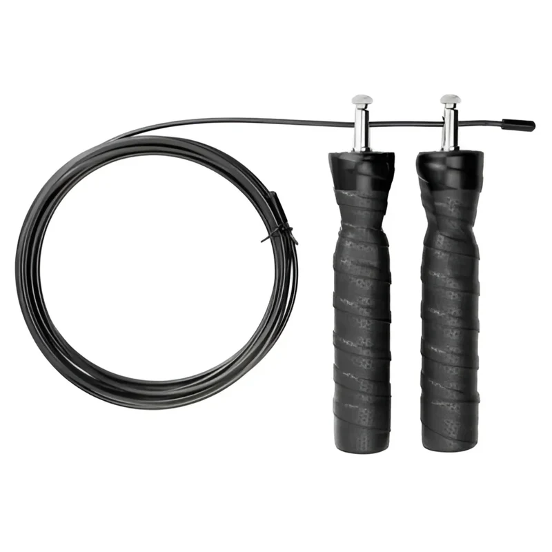 Springseil Speed Rope, inklusive Tragetasche und Ersatzseil, Länge 300cm, verstellbare Seillänge, Gummigriffüberzug