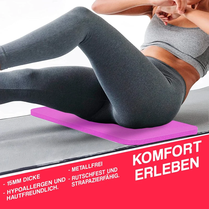 Kniematte (1,5cm Hoch), extra dick und komfortreich, mit Anti-Rutsch-Effekt, elastisch und widerstandsfähig