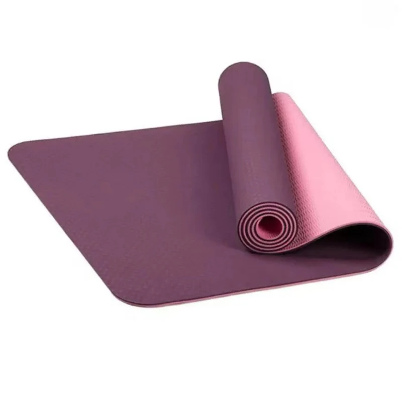 Yoga-Matte mit Tragegurt, 183 x 61 cm rutschfest und strapazierfähig, gelenkschonend