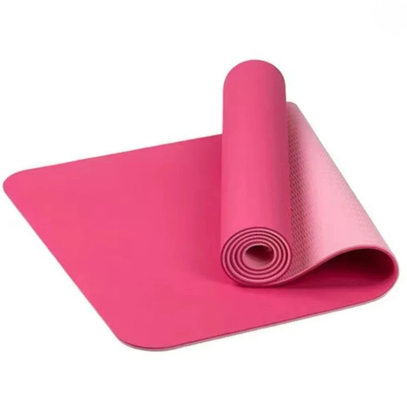 Yoga-Matte mit Tragegurt, 183 x 61 cm rutschfest und strapazierfähig, gelenkschonend