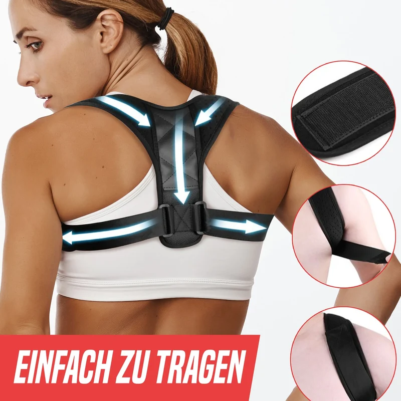Rückentrainer, Haltungskorrektur, weich und atmungsaktiv, komfortreiches Premium Neopren