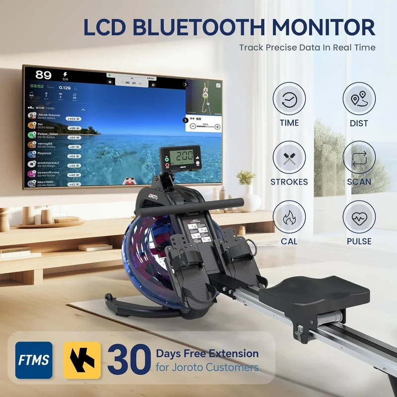 JOROTO MR29 Wasser-Rudergerät mit 28-L-Tank & Bluetooth-App