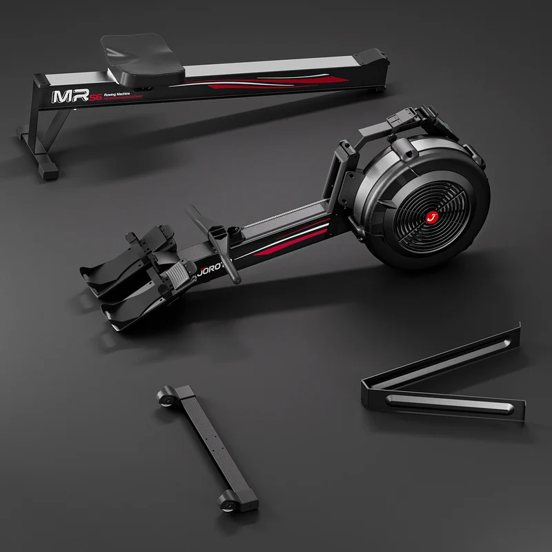 JOROTO MR56 Luftwiderstands-Rudergerät – Rudergerät im Studiostil für Ganzkörpertraining mit LCD & Bluetooth