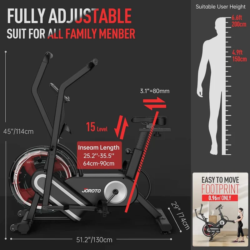 JOROTO XR5 Indoor Bike mit Wasserwiderstand