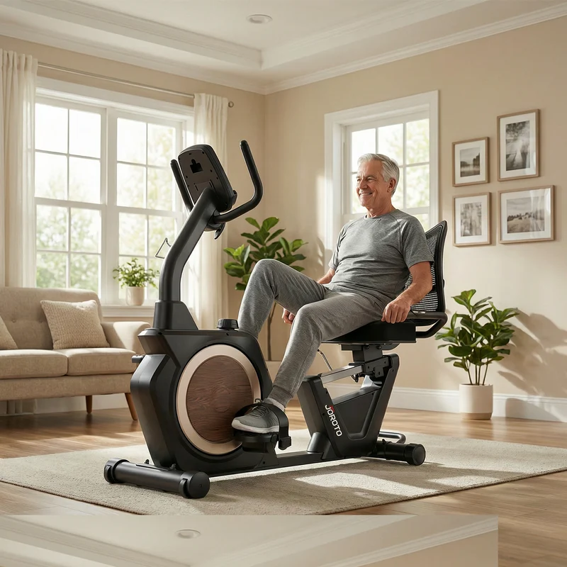 JOROTO JH50 Liege-Ergometer – Magnetwiderstand, 16 Stufen, 180 kg Tragkraft