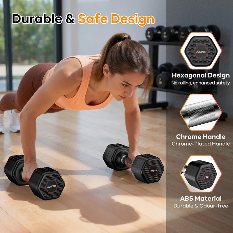 JOROTO KT10 Smart 2–5 kg verstellbares Kurzhantel-Set
