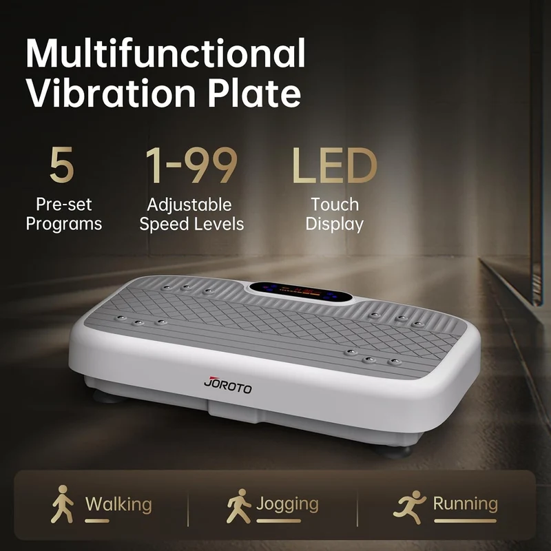 JOROTO JV35 Ganzkörper-Vibrationsplatte mit Zugseilen