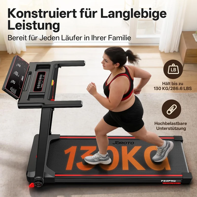 JOROTO F20PRO Klapp-Laufband – 2,5-PS-Leisemotor mit 8 % Steigung, 1–12 km/h & LED-Display