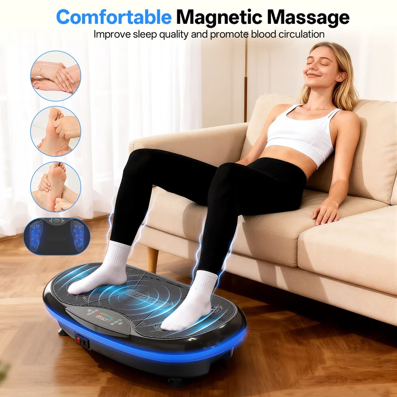 JOROTO JV80 4D Vibrationsplatte – Triple-Motor-Ganzkörpertraining mit App & LCD