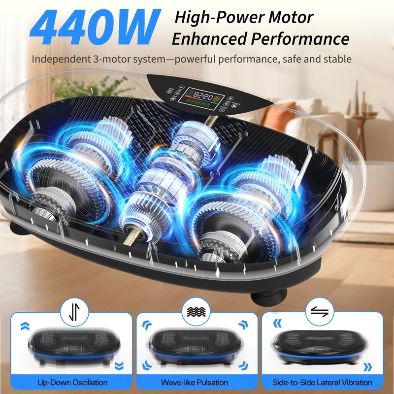 JOROTO JV80 4D Vibrationsplatte – Triple-Motor-Ganzkörpertraining mit App & LCD