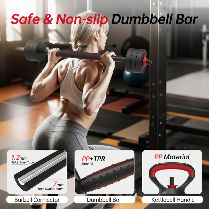 JOROTO JD10 Verstellbares 4-in-1-Hantelset