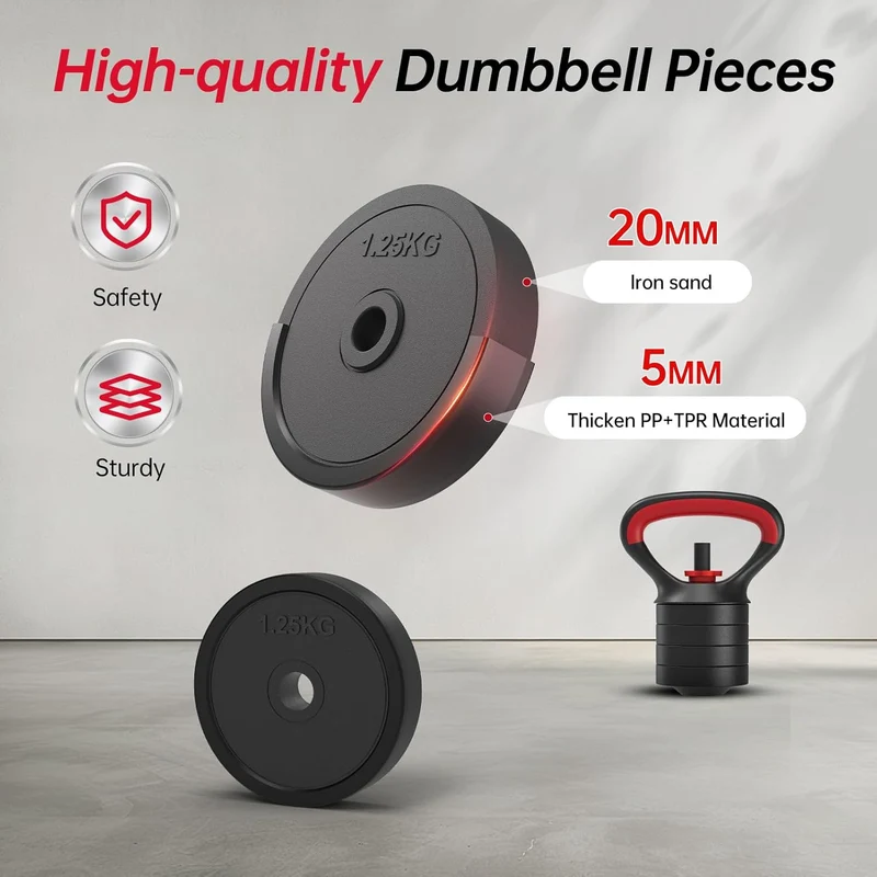 JOROTO JD10 Verstellbares 4-in-1-Hantelset