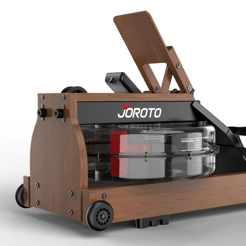 JOROTO MR280PRO Wasser-Rudergerät – FSC-Eiche & klappbar für Zuhause, Wohnung & Cardio