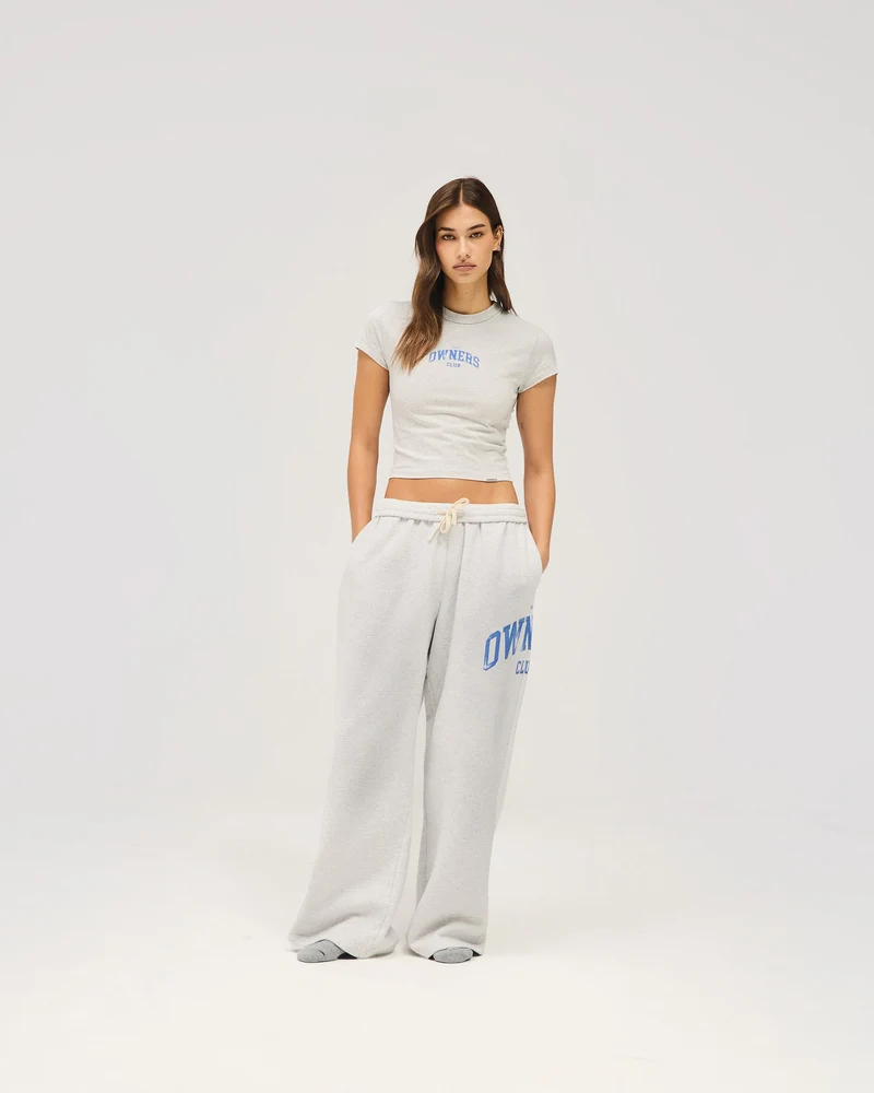 Represent Owners Club Baby Tee - Sprayed Ice Grey Marl