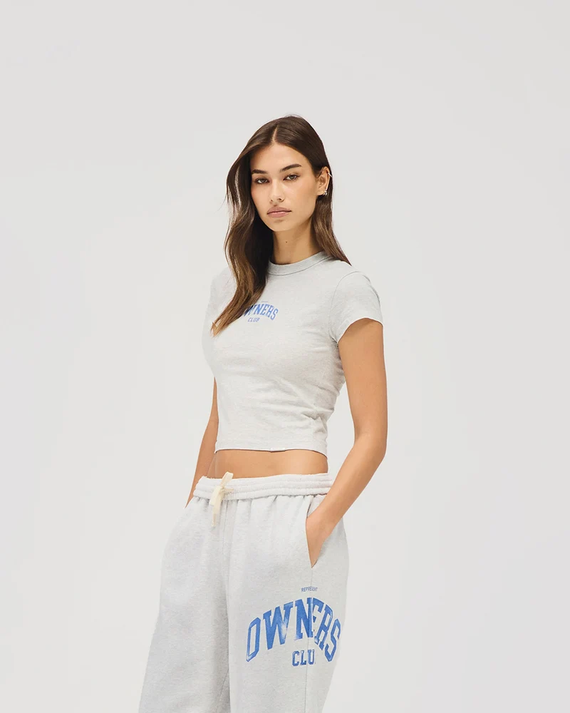 Represent Owners Club Baby Tee - Sprayed Ice Grey Marl