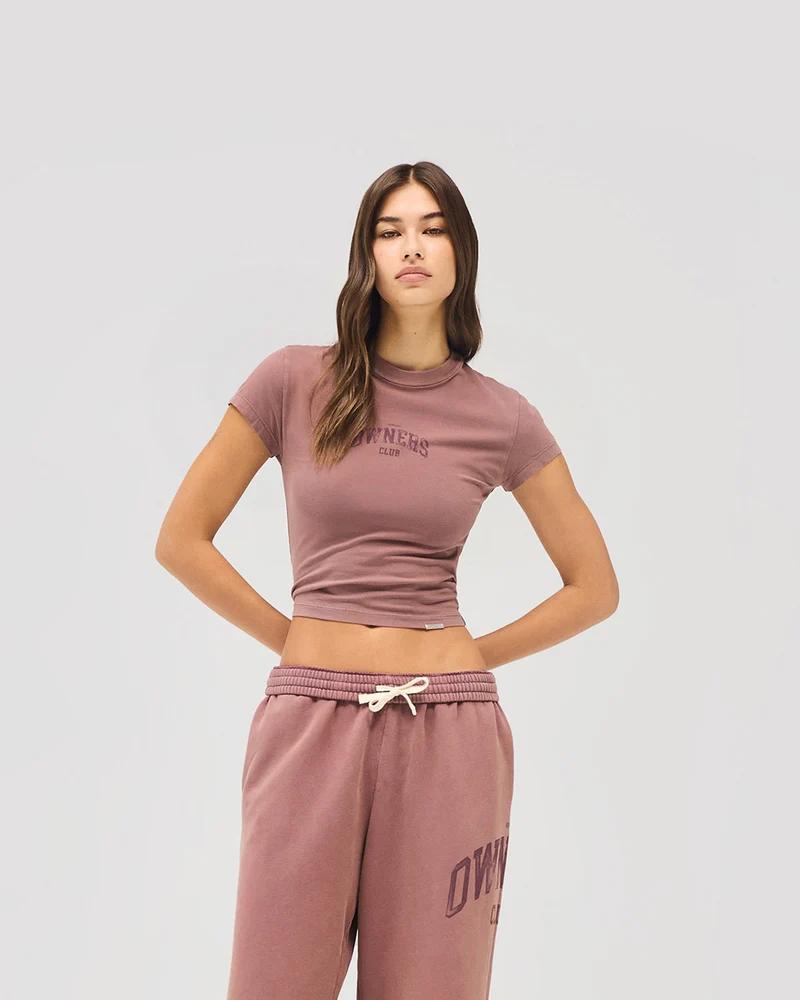 Represent Owners Club Baby Tee - Smoked Rose