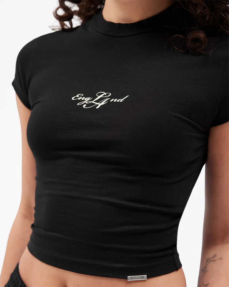 EngLAnd Baby Tee - Jet Black
