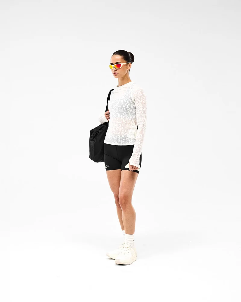 247 Performance Burnout Long Sleeve - Off White