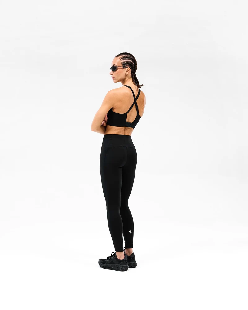 247 Mid Impact Sports Bra - Black