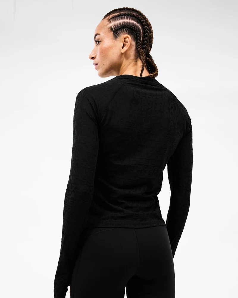 247 Performance Burnout Long Sleeve - Black