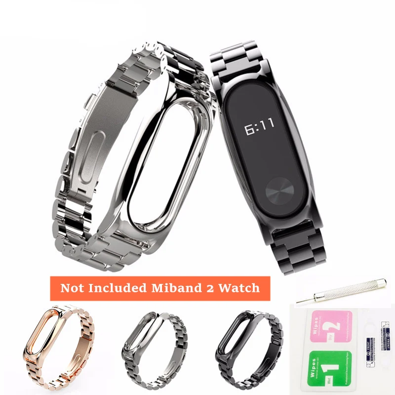 Removable Silver Link Strap Wristband