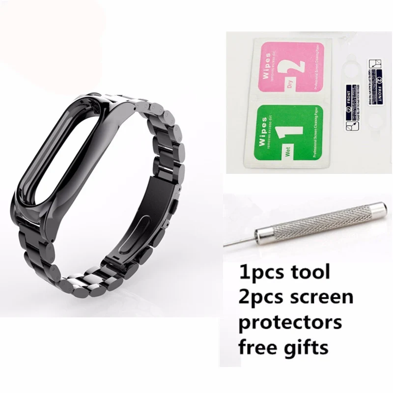 Removable Silver Link Strap Wristband