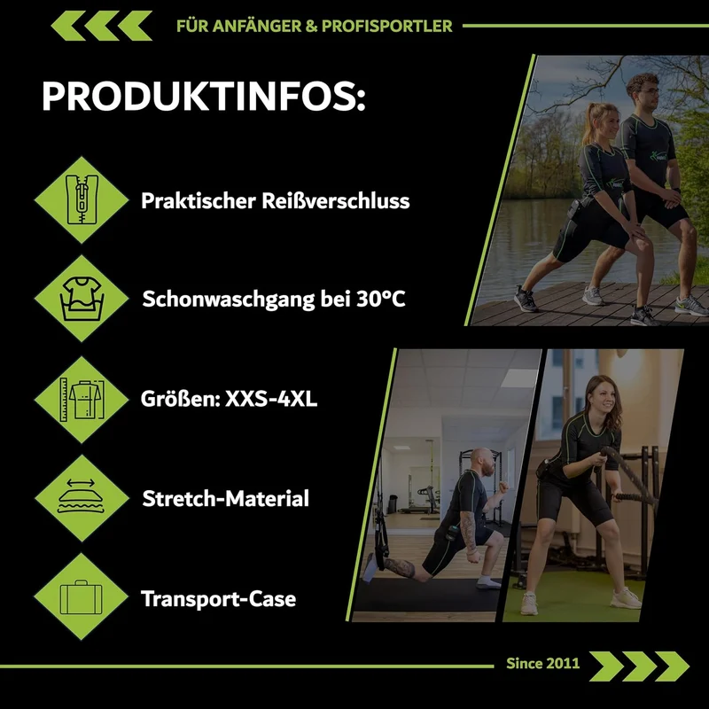 eaglefit PRO EMS Suit System: Wireless Muscle Stimulation for Home Workouts