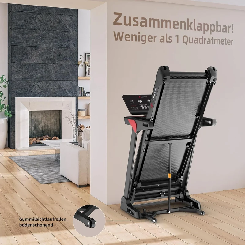 JASPORT L3 Faltbares Heimtrainer-Laufband mit Bluetooth & Steigungsfunktion
