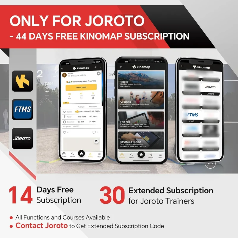JOROTO Klappbares Laufband für Zuhause – Fitness-Laufband mit App & LED