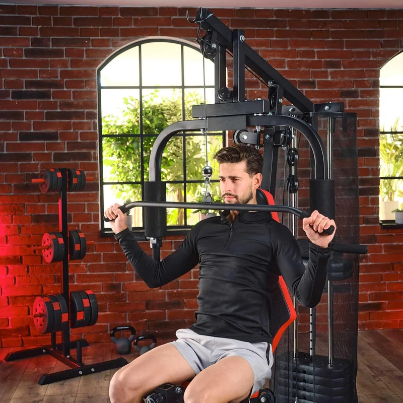Hop-Sport Home Gym HS-1044K Multifunctional Fitness Station with Weight Stack