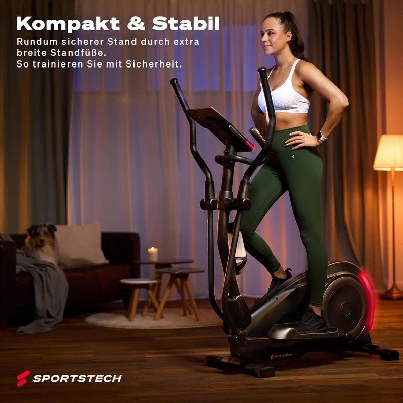 Sportstech CX700: Crosstrainer, 24kg Schwungmasse, App & Bluetooth