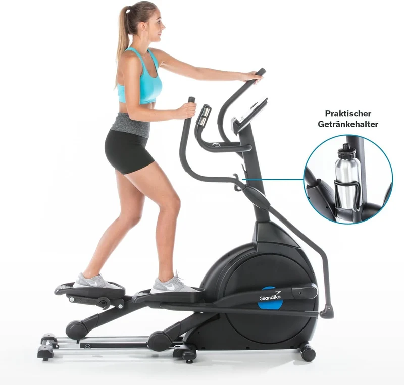 Skandika CardioCross Carbon Champ Elliptical Trainer | 54 lbs Flywheel