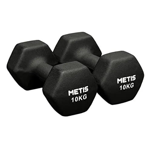 METIS Neopren Hex Hanteln Set: Vielseitige Größen für Ihr Heimtraining