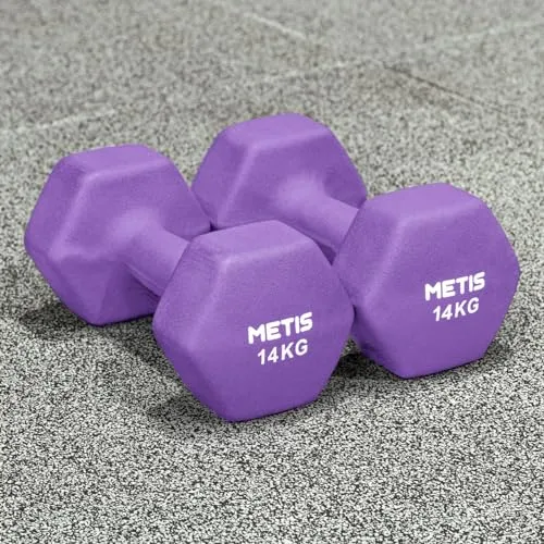 METIS Neopren Hex Hanteln Set: Vielseitige Größen für Ihr Heimtraining