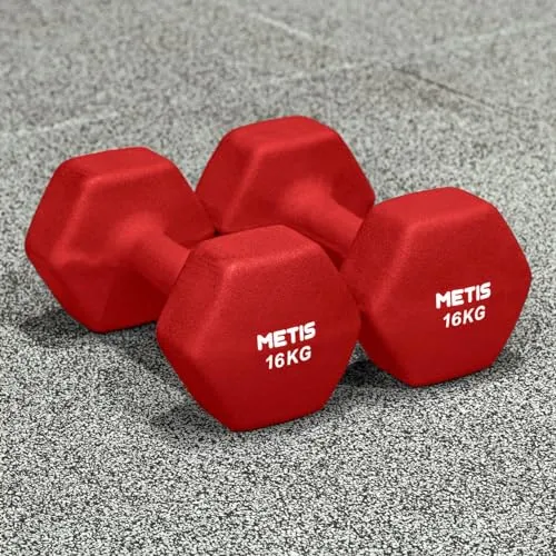 METIS Neopren Hex Hanteln Set: Vielseitige Größen für Ihr Heimtraining