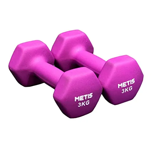 METIS Neopren Hex Hanteln Set: Vielseitige Größen für Ihr Heimtraining