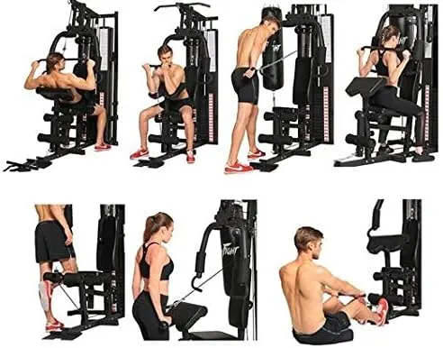 Dione HG3 Kraftstation Multi-Gym mit 45kg Gewichten, erweiterbar auf 100kg