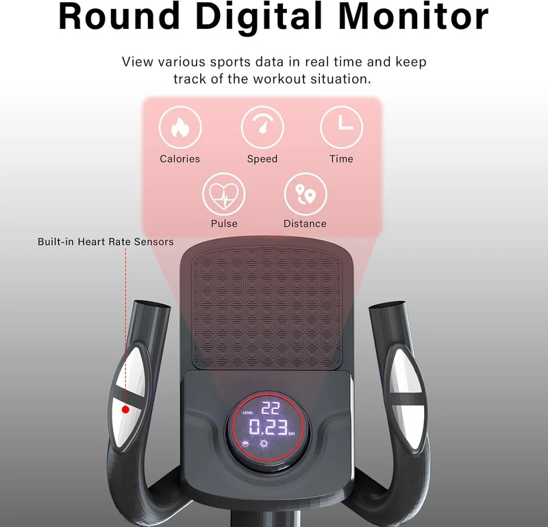 TODO 2-in-1 Crosstrainer für Zuhause mit App & LCD Monitor