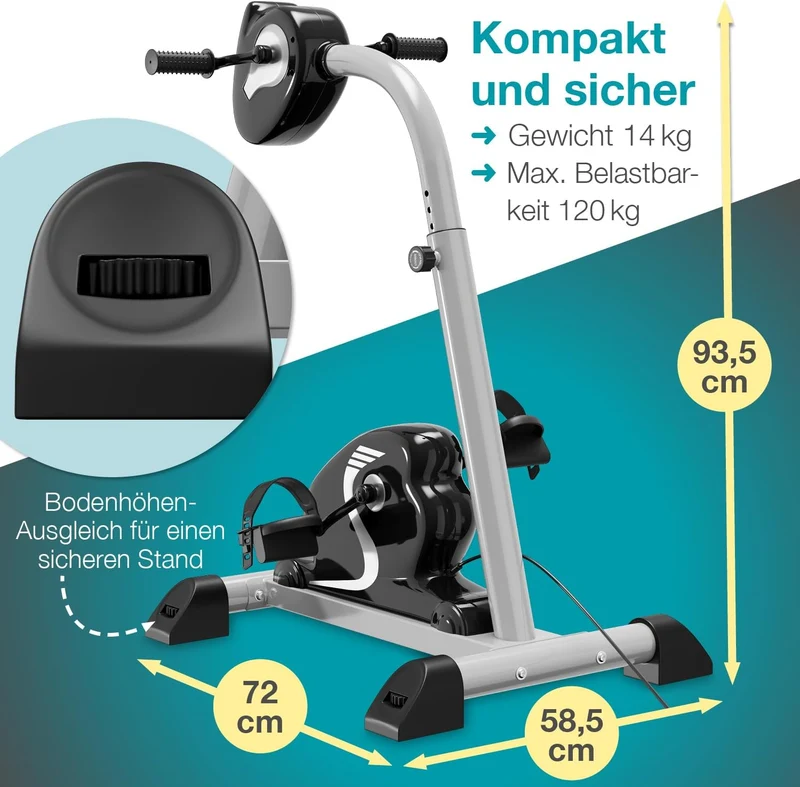 maxVitalis 2-in-1: Arm- und Beintrainer mit Motorunterstützung
