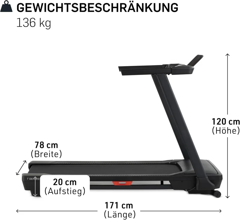 NordicTrack T-Serie: Laufband mit Steigung & Bluetooth, ideal fürs Heimtraining