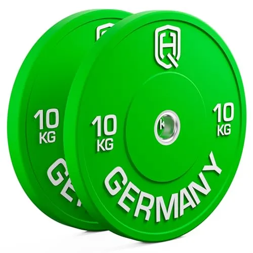 HQ Germany Premium Bumper Plates: 50mm Hantelscheiben Set